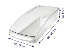 New Bestlivings Kühlschrankbox M 33 x 1,5 x 8 cm 2er Pack