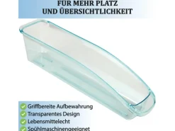 Clearance Kühlschrankbox S 33 x 75 x 8 cm 2er Pack Vorratsdosen|Vorratsbehälter