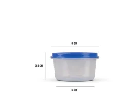 New Bestlivings Vorratsdosen Kunststoff 50ml Mit Farbigen Deckel 6 x 35 cm 24er Pack