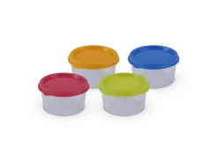 New Bestlivings Vorratsdosen Kunststoff 50ml Mit Farbigen Deckel 6 x 35 cm 24er Pack