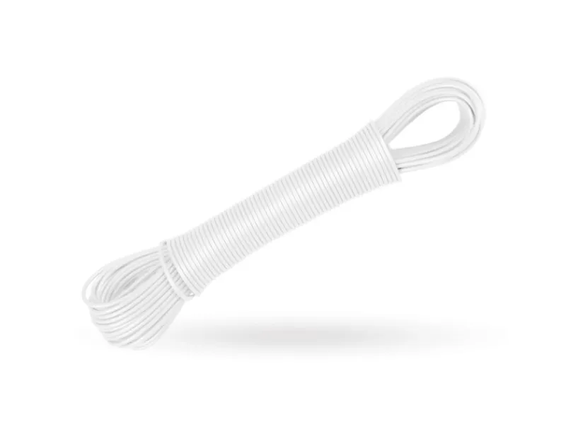New Wäscheleine 20 Meter x 2,2 mm Weiß Wäschetrockner