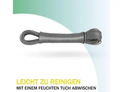 Bestlivings Wäschetrockner<Wäscheleine 20 Meter x 2,2 mm Anthrazit