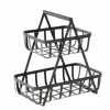 Etagere Lennja 37 cm x 23 cm x 36,5 cm Schwarz Küchen-Ordnungssysteme