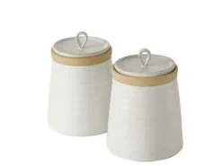 Best Boltze Home Vorratsdose Marima 2-fach Sortiert Beige-Weiß