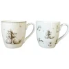 Boltze Jumbobecher Knuffi 2-fach Sortiert 10 cm x 10 cm x 14 cm Creme