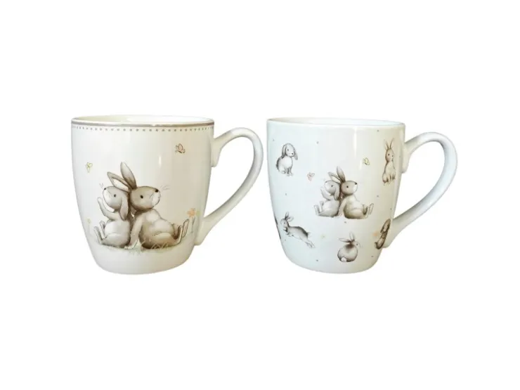 Boltze Jumbobecher Knuffi 2-fach Sortiert 10 cm x 10 cm x 14 cm Creme