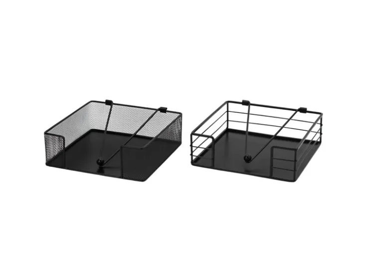 Outlet Boltze Serviettenhalter Boran 2-fach Sortiert 6 cm x 19 cm x 19 cm Schwarz
