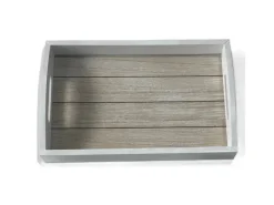 Discount Tablett Conner Groß 5 cm x 20 cm x 30 cm Weiß Geschirr