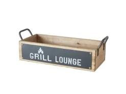 Outlet Tablett Conny 13 cm x 16 cm x 42 cm Schwarz-Natur Küchen-Ordnungssysteme