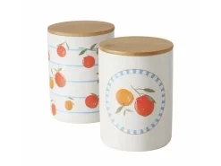 Best Boltze Vorratsdose Fruits 2-fach Sortiert 16 cm x 12 cm x 16 cm Orange