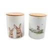 Discount Vorratsdose Knuffi Klein 14 cm x 10 cm x 14 cm Weiß Vorratsdosen|Vorratsbehälter