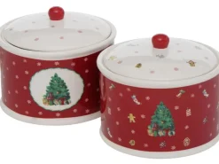 Discount Boltze Xmas Vorratsdose Delight 2-fach sortiert Rot-Weiß