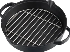 Online Culinary Modular Gusseiserne Pfanne mit Grillrost Pfannen