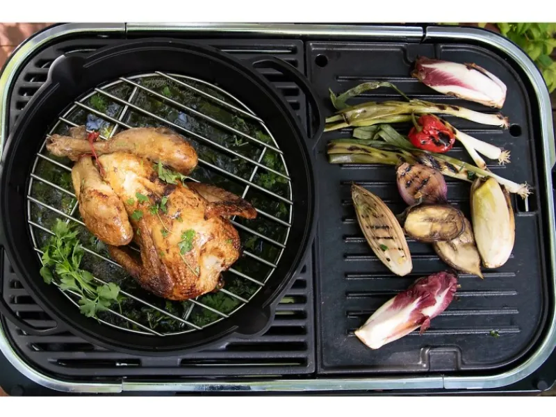 Online Culinary Modular Gusseiserne Pfanne mit Grillrost Pfannen