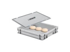 Best PROREGAL CHEFGASTRO Pizzaballenbox Mit Deckel HxBxT 8,5 x 30 x 40 cm 9 Liter Teigwanne Für Pizzateig Sstapelbare Pizzabox
