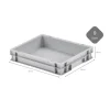 Hot CHEFGASTRO SuperSparSet 3 x Pizzaballenbox Ohne Deckel HxBxT 7,5 x 30 x 40 cm 9 Liter Teigwanne Für Pizzateig Sstapelbare Pizzabox Vorratsbehälter