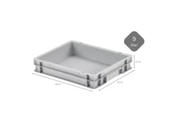 Hot CHEFGASTRO SuperSparSet 3 x Pizzaballenbox Ohne Deckel HxBxT 7,5 x 30 x 40 cm 9 Liter Teigwanne Für Pizzateig Sstapelbare Pizzabox Vorratsbehälter