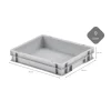 PROREGAL Vorratsbehälter<CHEFGASTRO SuperSparSet 2 x Pizzaballenbox Ohne Deckel HxBxT 7,5 x 30 x 40 cm 9 Liter Teigwanne Für Pizzateig Sstapelbare Pizzabox