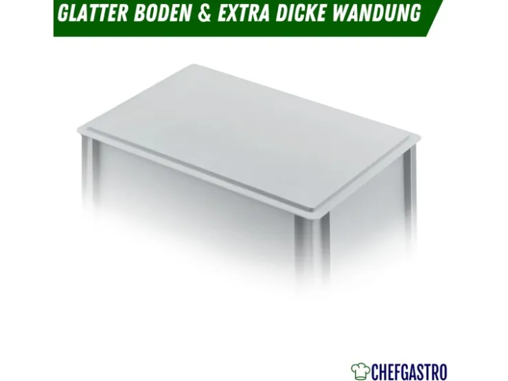 PROREGAL Vorratsbehälter|Vorratsdosen<CHEFGASTRO SuperSparSet 4 x Pizzaballenbox Mit 1 x Deckel HxBxT 8,5 x 30 x 40 cm 9 Liter Teigwanne Für Pizzateig Sstapelbare Pizzabox