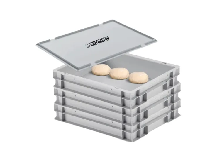 Online PROREGAL CHEFGASTRO SuperSparSet 3 x Pizzaballenbox Mit 1 x Deckel HxBxT 8,5 x 30 x 40 cm 9 Liter Teigwanne Für Pizzateig Sstapelbare Pizzabox