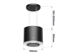 New CIARRA Dunstabzugshaube A+ 550 m³/h WIFI APP & Touch-Bedienung Inselhaube VM4838B