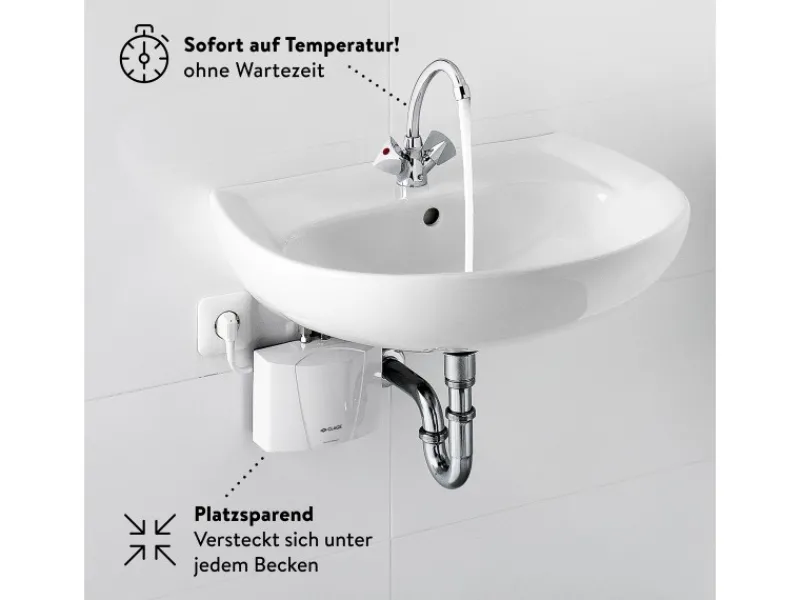 Kleindurchlauferhitzer M3/SNM inkl. Armatur Hydraulisch 3,5 kW Durchlauferhitzer|Einhebelmischer