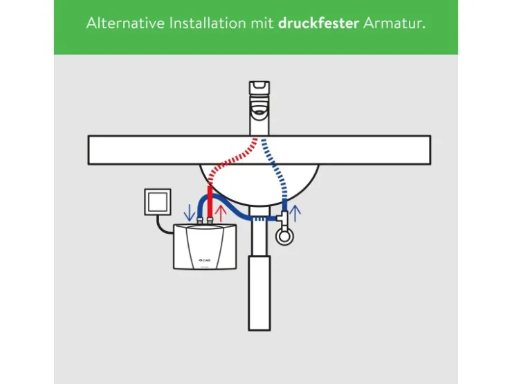 Clage Durchlauferhitzer<Kleindurchlauferhitzer MCX7 Elektronisch 6,5 kW