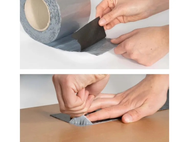 DAPRONA Ersatzteile Küchenarmatur<Butylband 10m x 100mm Reperaturband Dichtband Alu Silber