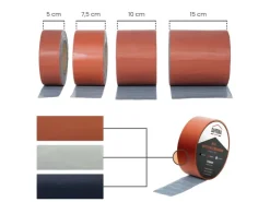 DAPRONA Ersatzteile Küchenarmatur<Butylband 10m x 50mm Alu Reperaturband Dichtband Ziegelrot