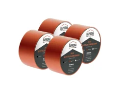 New DAPRONA Butylband 4x 10m x 75mm Alu Reperaturband Dichtband Ziegelrot