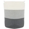 New DuneDesign Aufbewahrungskorb aus Baumwolle 50 Liter Ø 38 x 46 cm