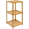 DuneDesign Küchenregale<Badezimmer-Regal 83 x 38 x 40 cm mit 3 Fächern aus Bambus