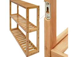 Online DuneDesign Bambus Regal für das Badezimmer  60 x 54 x 15 cm