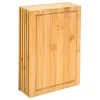 DuneDesign 6er Set Frühstücksbrettchen 22 x 15 cm aus Bambus Rund