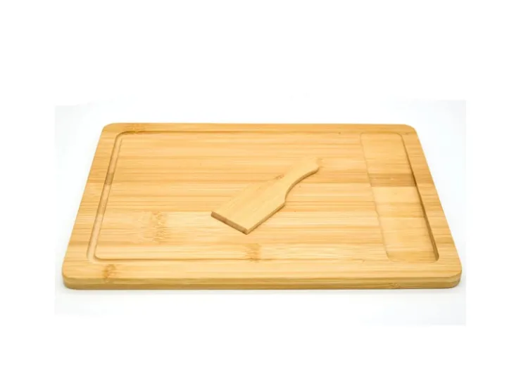 DuneDesign Schneidebretter|Küchenhelfer<2er Set Schneidebrett 30 x 22 cm mit Auffangschale