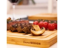 Online 4er Set Steakteller aus Bambus 33 x 23 x 2cm Motiv Comic-Kuh Küchenhelfer|Schneidebretter