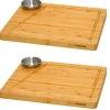 Best DuneDesign Raclette Teller Set mit Dipschale für 2 Personen 30 x 25 cm