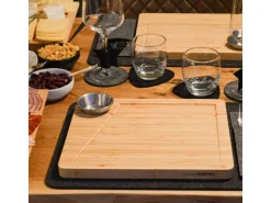 Best DuneDesign Raclette Teller Set mit Dipschale für 2 Personen 30 x 25 cm