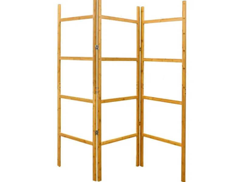 Best XL Bambus Handtuchleiter 180 x 180 cm Braun Wäschetrockner