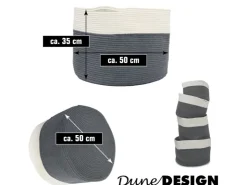 Online DuneDesign XXL Aufbewahrungskorb aus Baumwolle 60 Liter Ø 50 x 35 cm