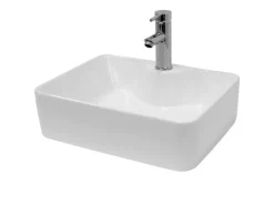 Clearance ECD Germany Design Waschbecken Waschtisch 480 x 380 x 140 mm inkl Ablaufgarnitur