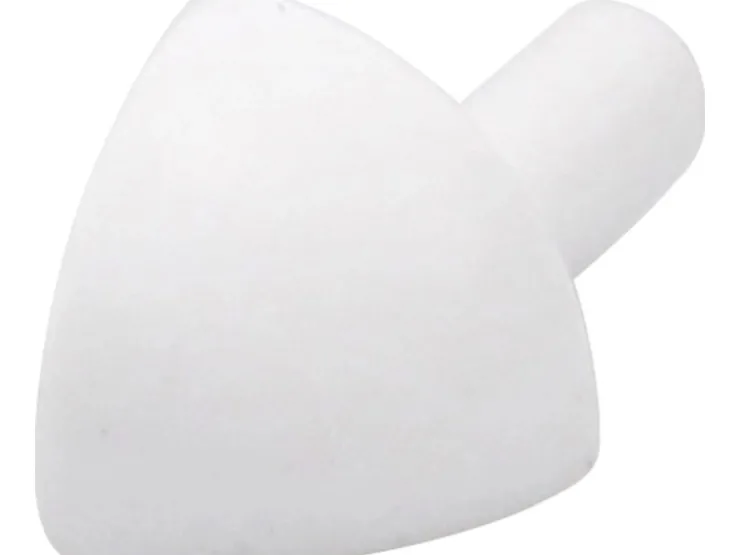 Arcansas Küchenrückwände<Ecke Viertelkreis-Abschlussprofil PVC matt Weiß 10 mm (4 Stk.) Weiß Matt