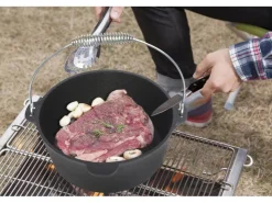 Discount EL Fuego Dutch-Oven Gusseisen 11,4 l Deckel 2,2 l Schwarz