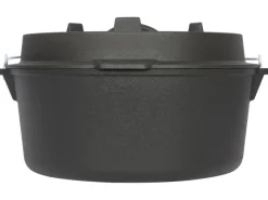 Discount EL Fuego Dutch-Oven Gusseisen 11,4 l Deckel 2,2 l Schwarz