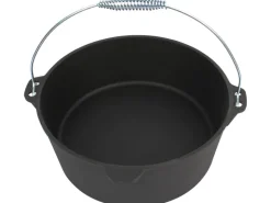 Discount EL Fuego Dutch-Oven Gusseisen 11,4 l Deckel 2,2 l Schwarz