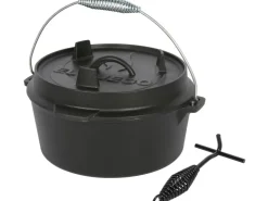 Online EL Fuego Dutch-Oven Gusseisen 3,5 l Deckel 1 l Schwarz