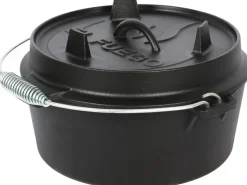 Online EL Fuego Dutch-Oven Gusseisen 3,5 l Deckel 1 l Schwarz