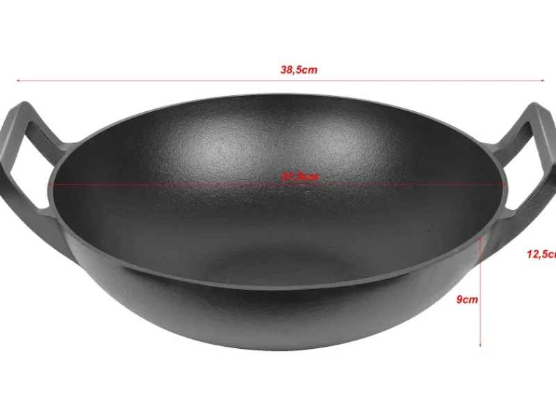 Wok aus Gusseisen Pfannen