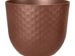 Clearance Elho Blumentopf Fuente Grains Ø 30 cm x 24 cm Rost Braun