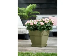 Elho Töpfe<Blumentopf Vibia Campana Viereckig 30 cm x 30 cm x 28 cm Salbei Grün